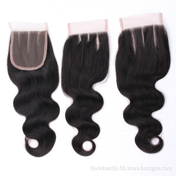 13X4 Weave 18 inch human braiding hair Tasha Hair frontal Weave 4x4 Body Wave Three Part HD Transparent Lace Closure under 10